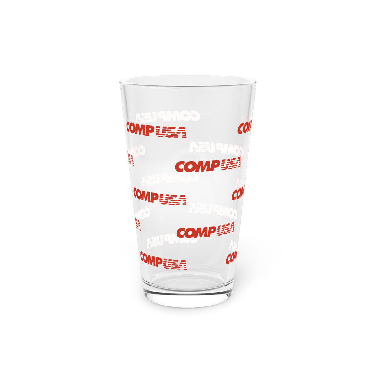 CompUSA 16oz Pint Glass