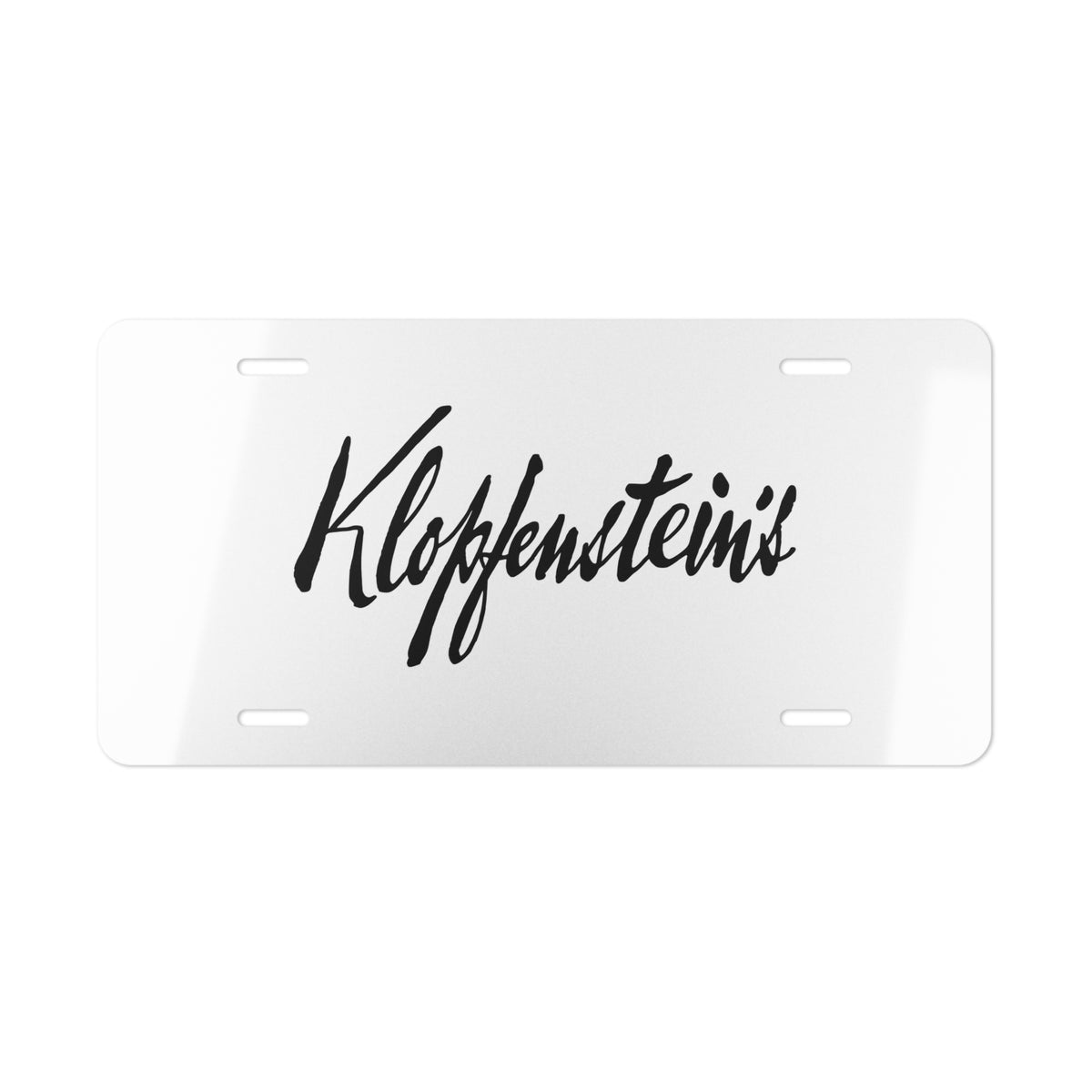 Klopfenstein's Vanity License Plate