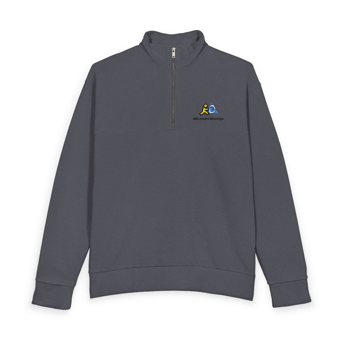 AOL Instant Messenger (AIM) Heavy Knit Quarter-Zip Sweatshirt