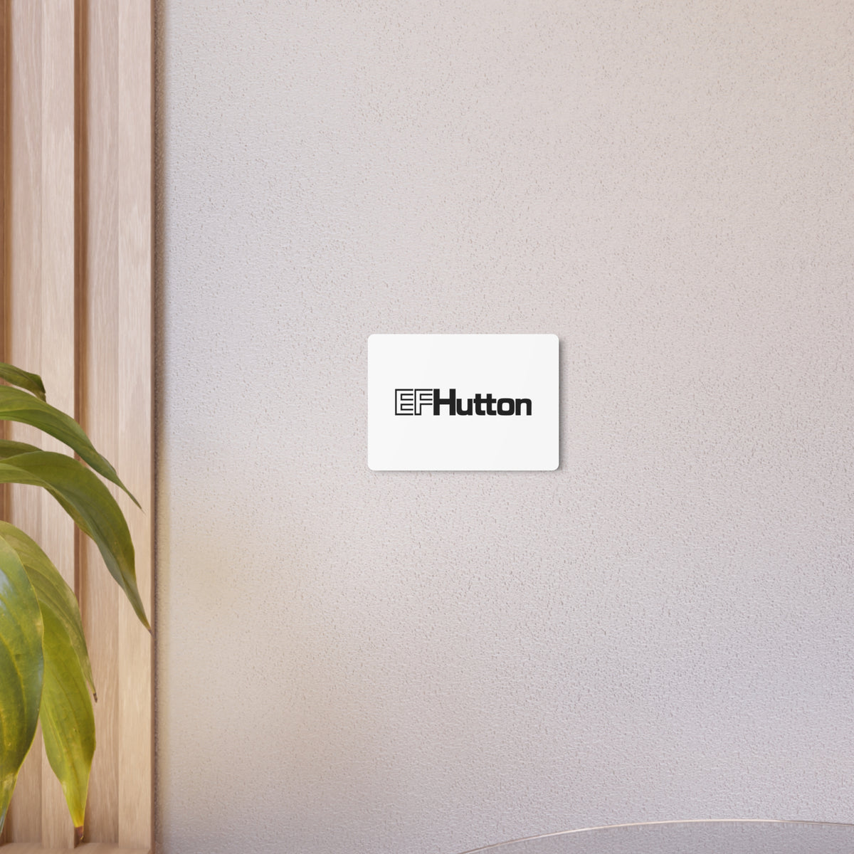 E. F. Hutton Metal Sign