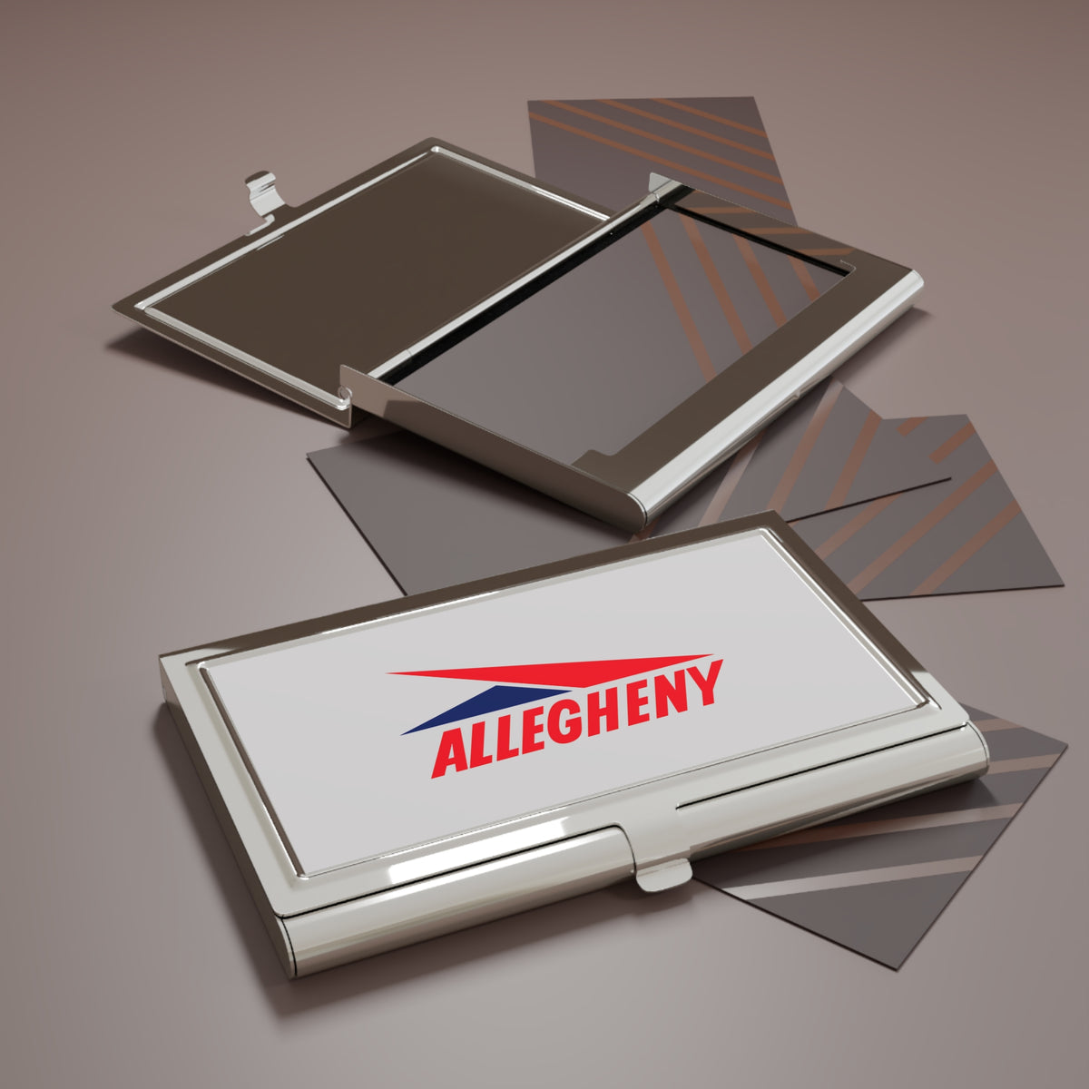 Allegheny Airlines Metal Business Card Holder