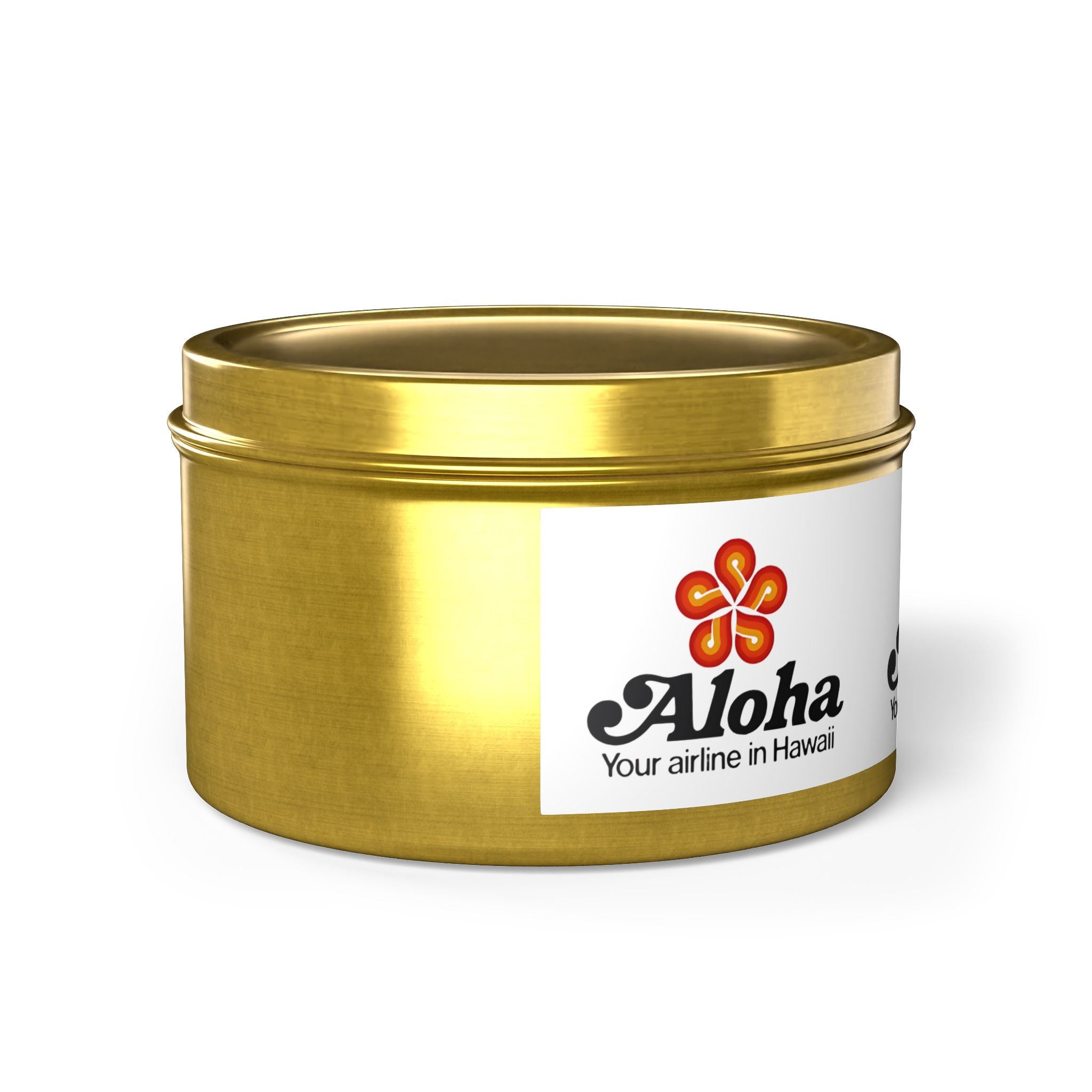 Aloha Airlines Tin Candle