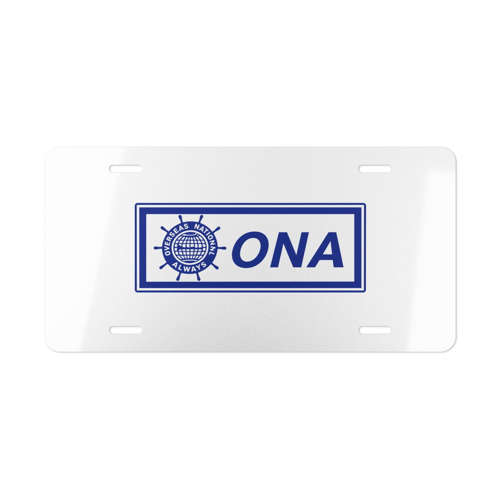 Overseas National Airways Vanity License Plate