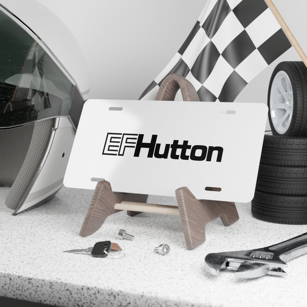 E. F. Hutton Vanity License Plate