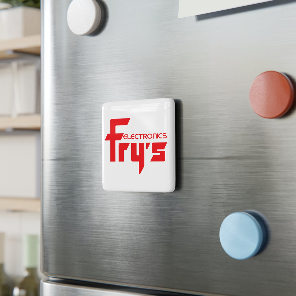 Fry's Electronics, Inc. Square Porcelain Fridge Magnet