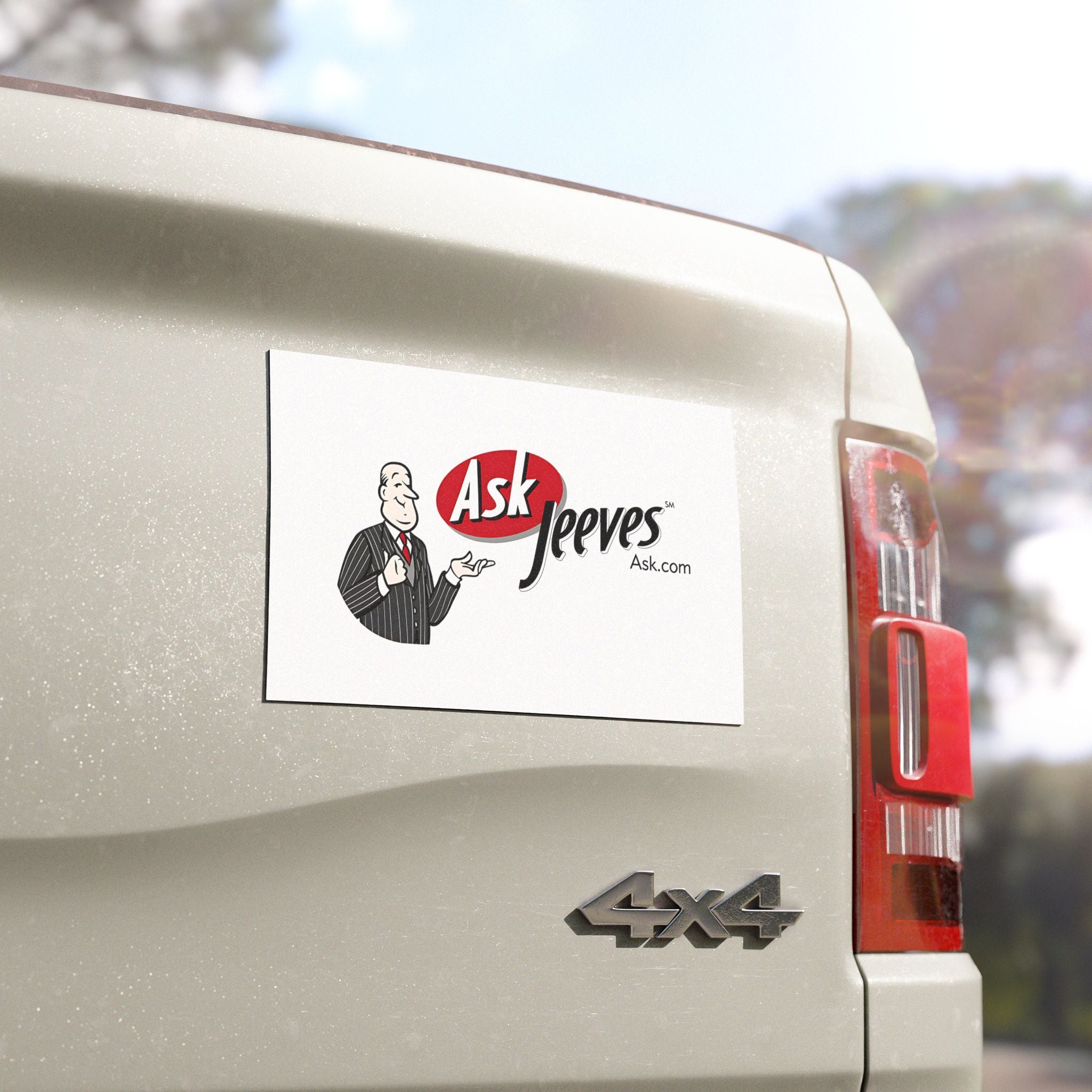 Ask Jeeves Car Magnet