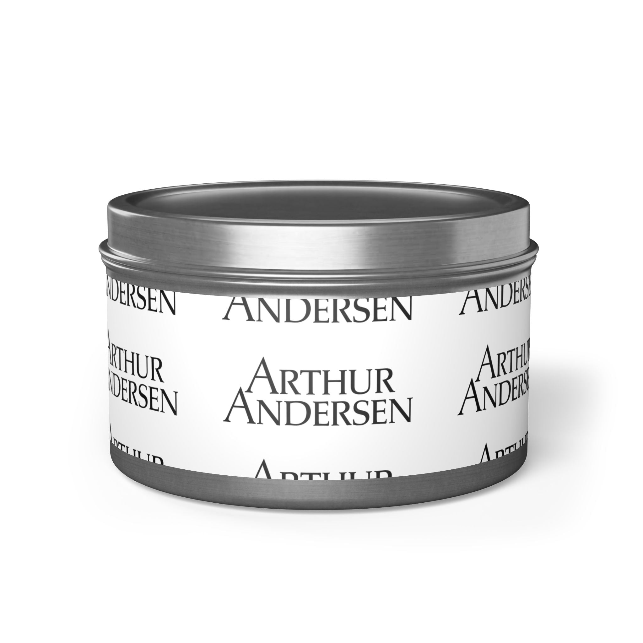 Arthur Andersen Tin Candle