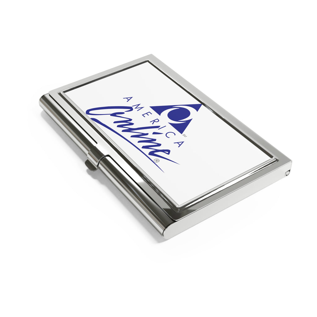 America Online (AOL) Metal Business Card Holder
