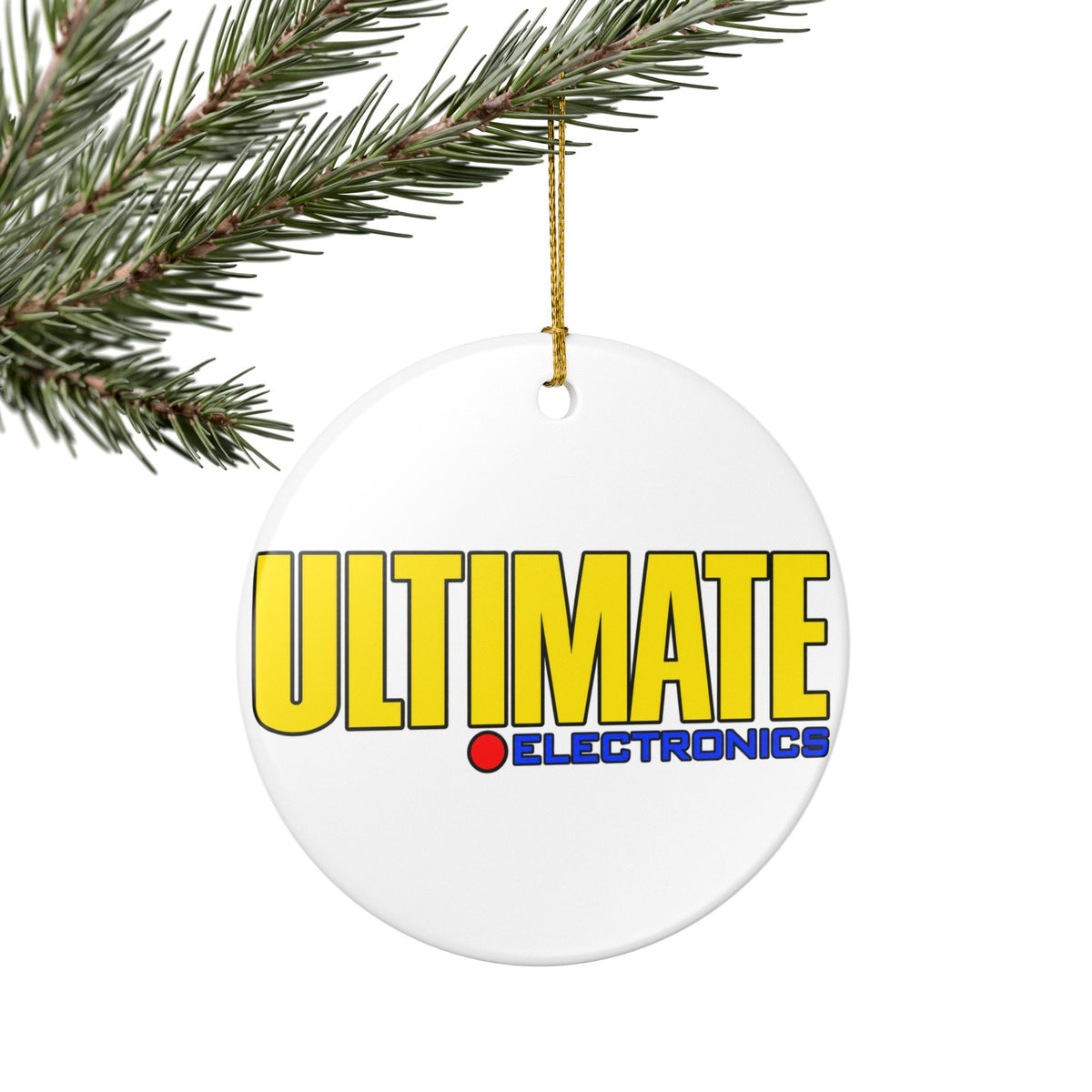 Ultimate Electronics Ceramic Ornament