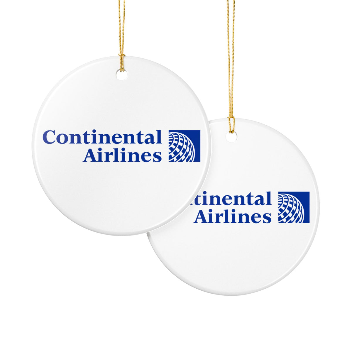 Continental Airlines Ceramic Ornament