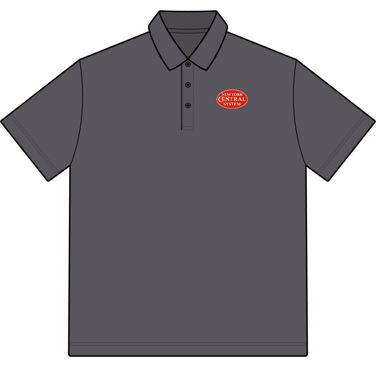New York Central Railroad Cotton Polo Shirt