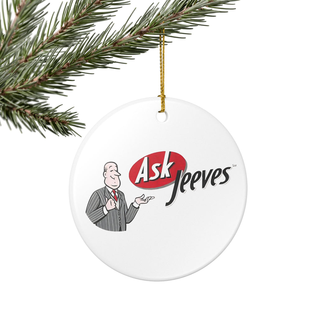 Ask Jeeves Ceramic Ornament