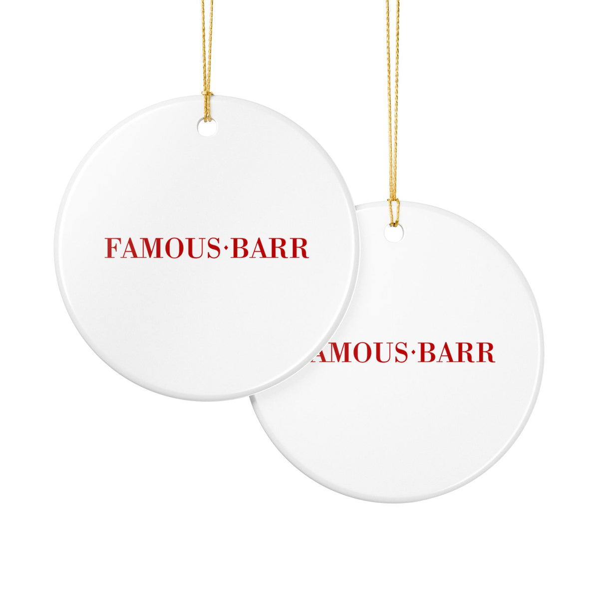 Famous-Barr Ceramic Ornament