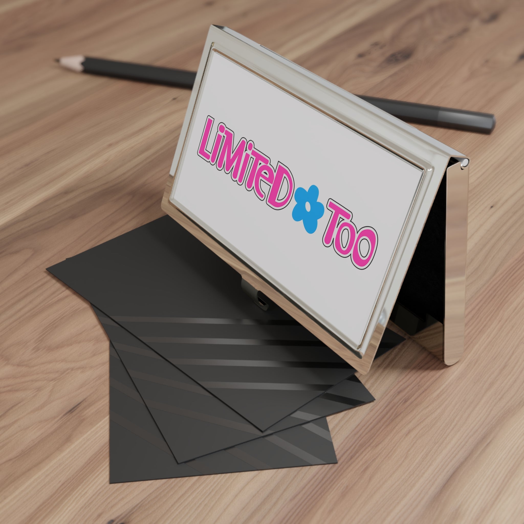 Limited Too Metal Business Card Holder