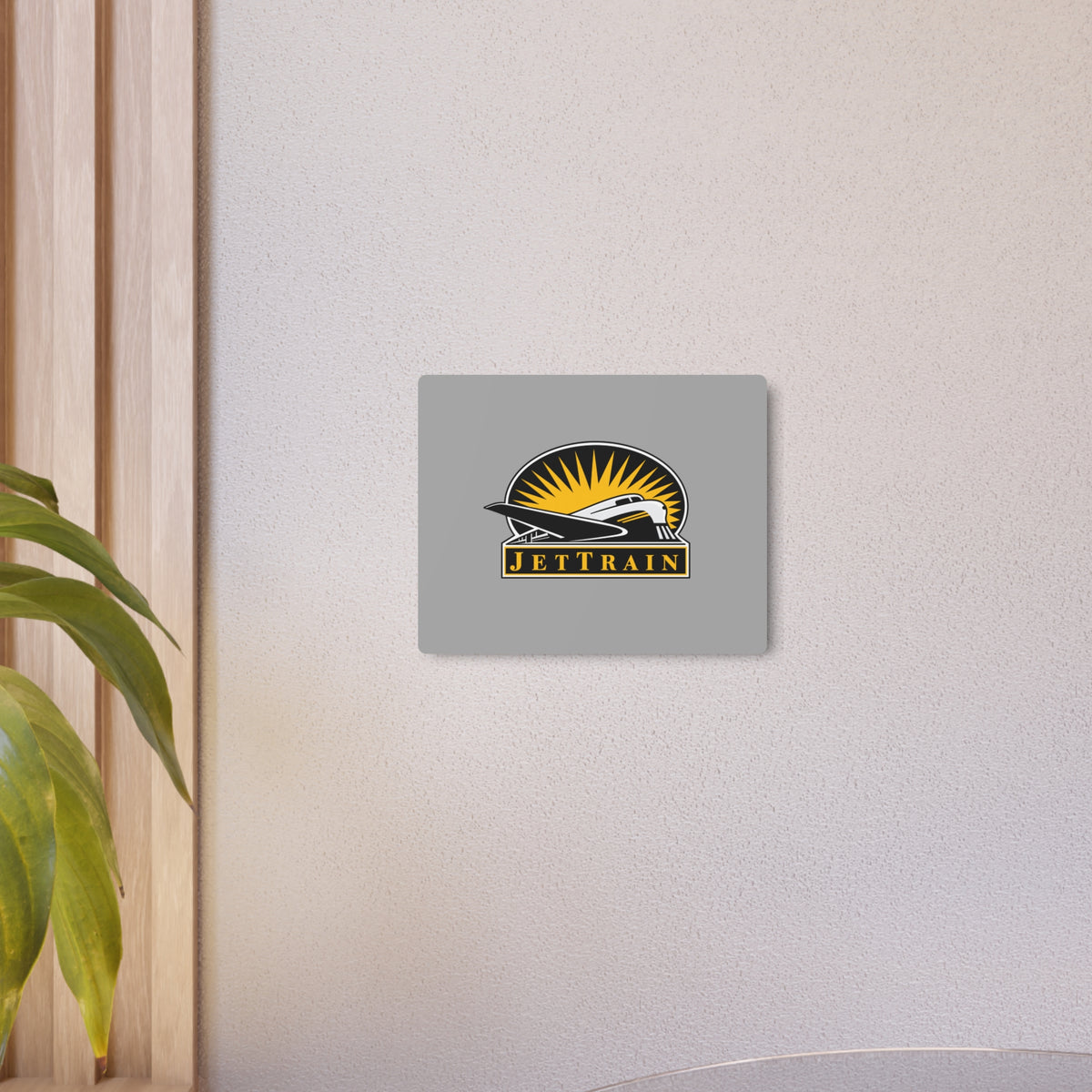 Bombardier JetTrain Metal Sign