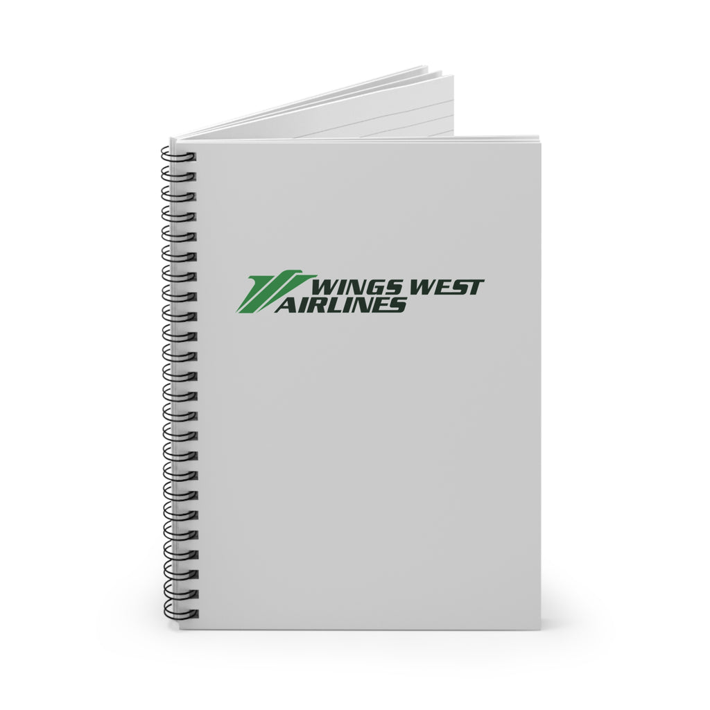 Wings West Airlines Spiral Notebook
