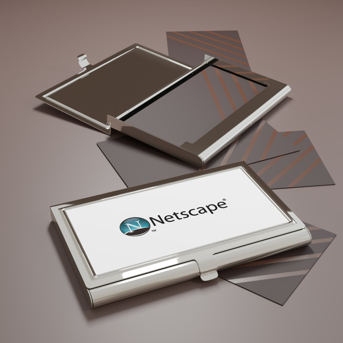 Netscape Metal Business Card Holder