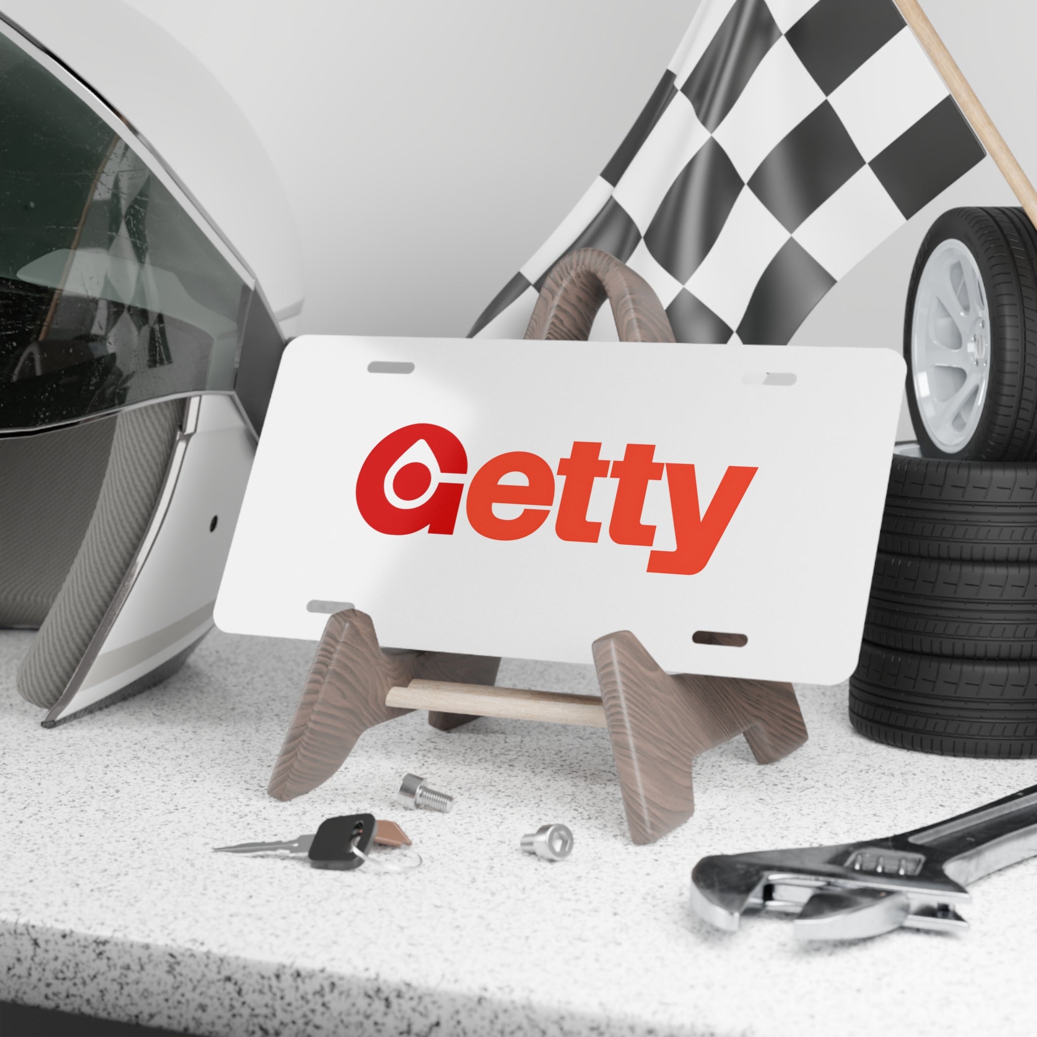 Getty Oil Vanity License Plate