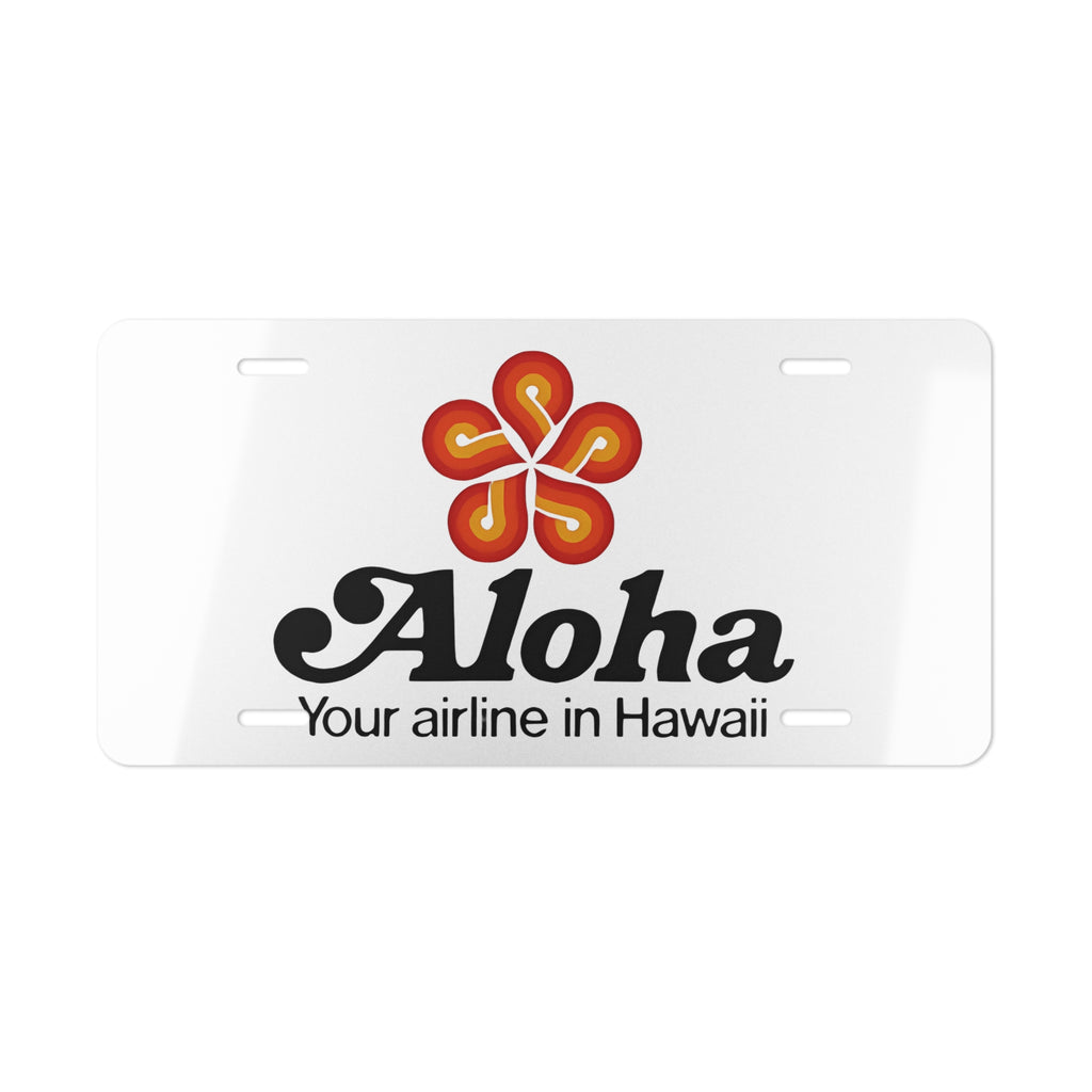 Aloha Airlines Vanity License Plate