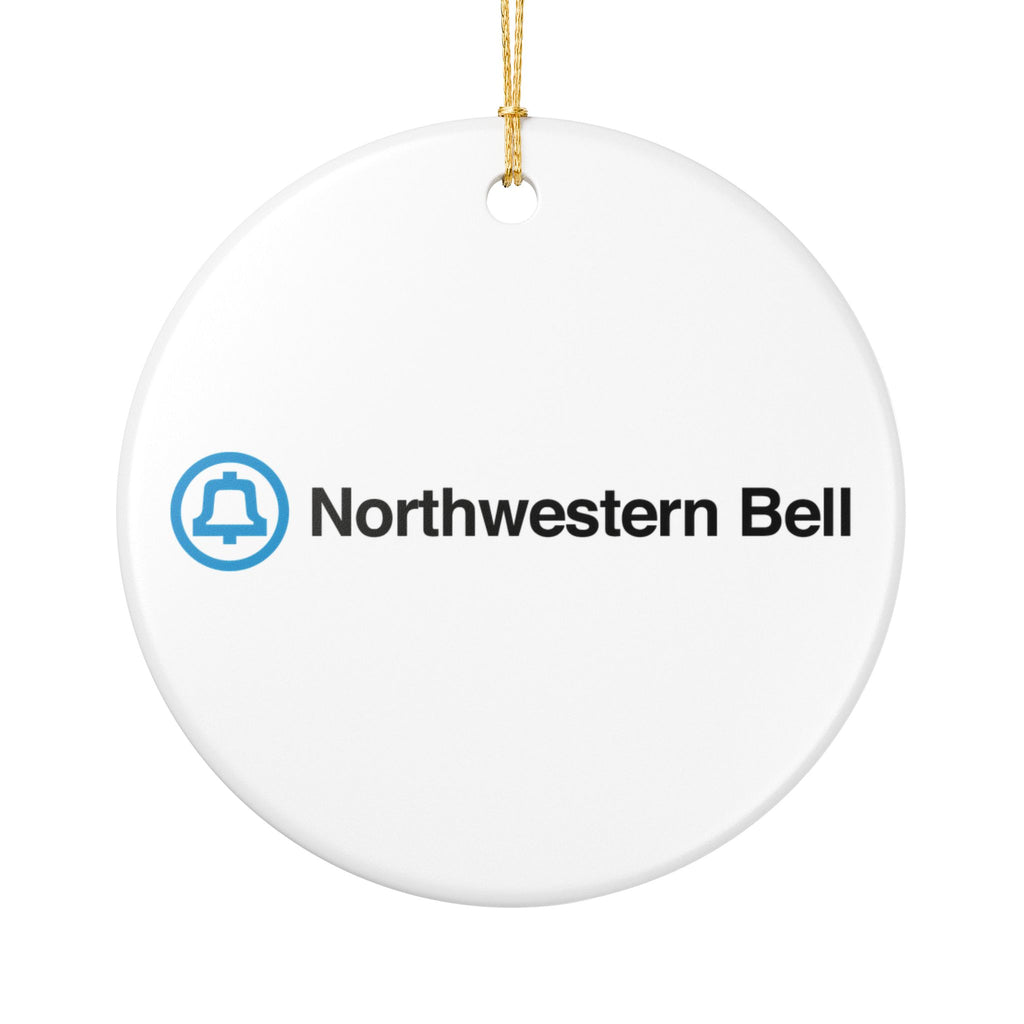 Northwestern Bell Ceramic Ornament