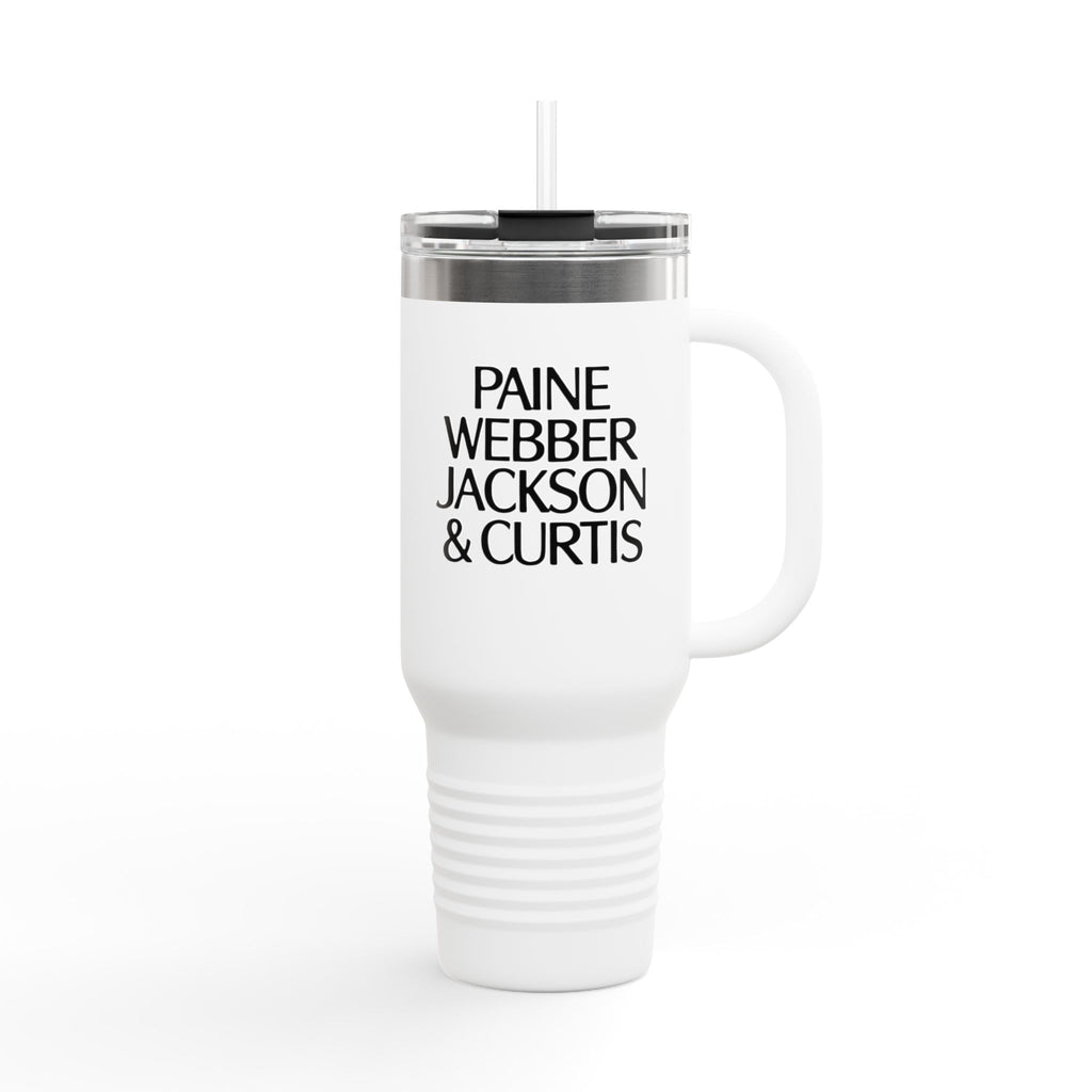 Paine Webber Jackson & Curtis 40oz Insulated Travel Mug Stainless Tumbler