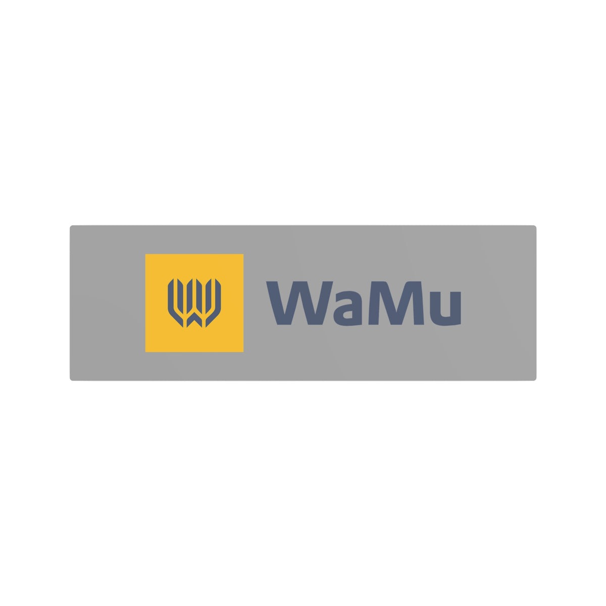 Washington Mutual (WaMu) Metal Sign