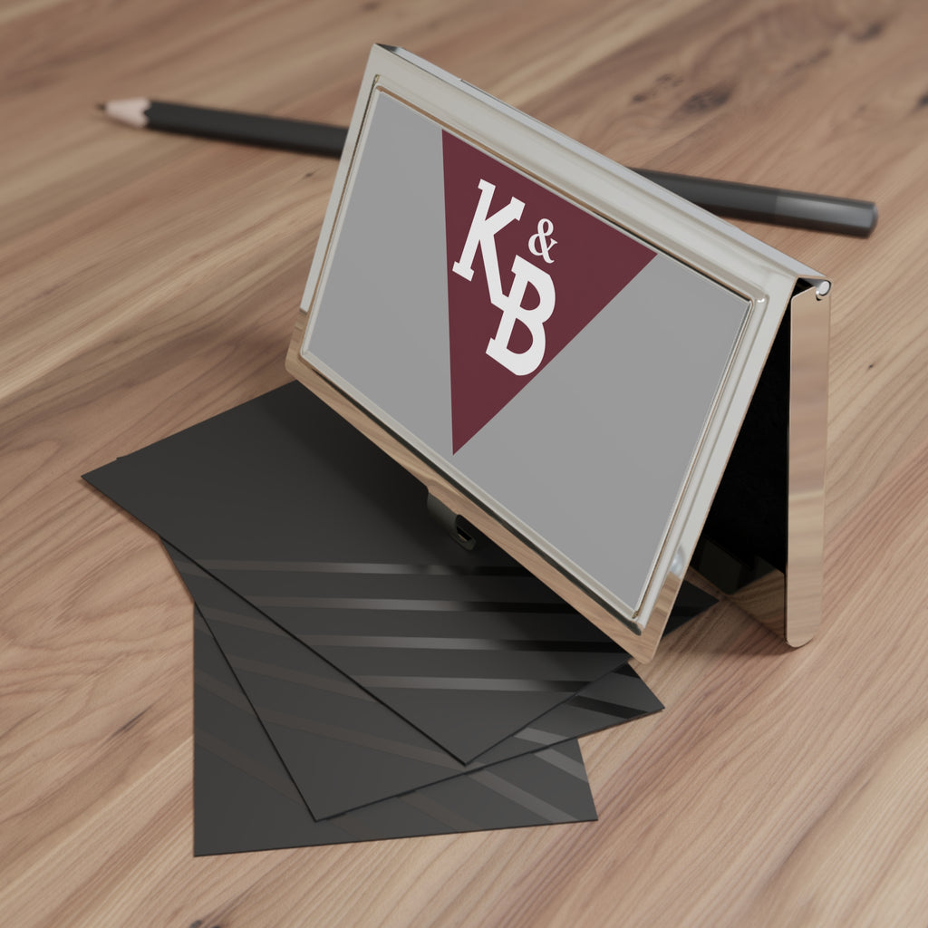 Kroch's and Brentano's Metal Business Card Holder