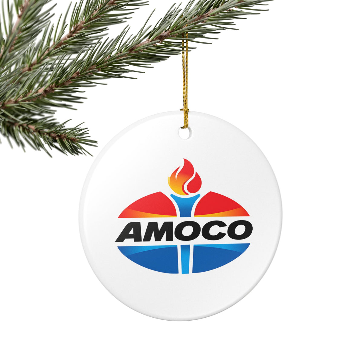 Amoco Ceramic Ornament