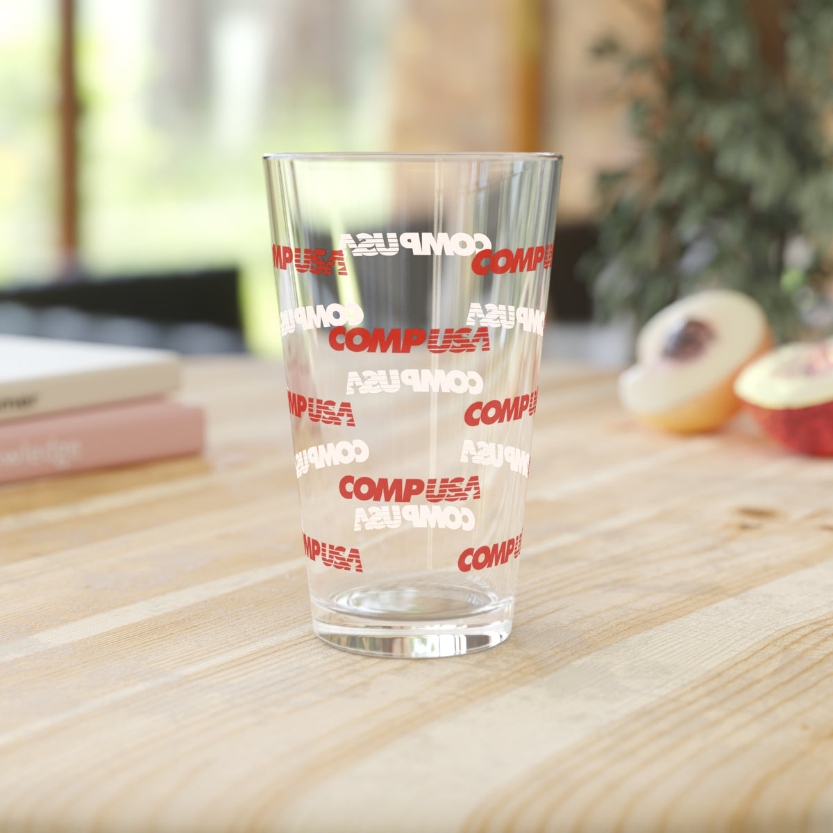 CompUSA 16oz Pint Glass