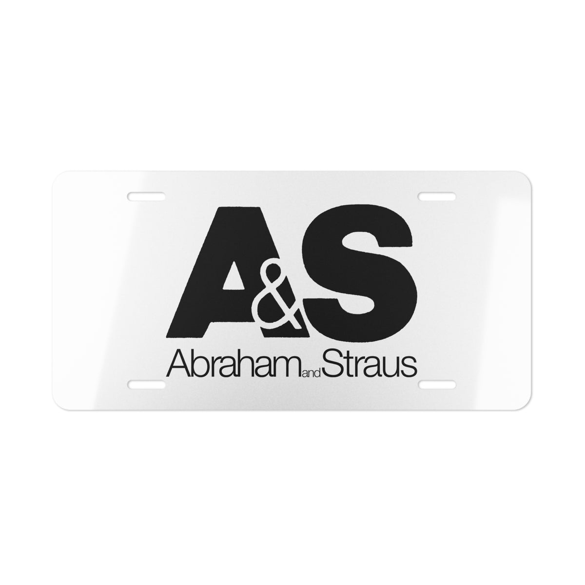 Abraham & Straus Vanity License Plate