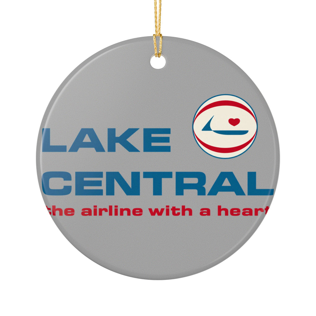 Lake Central Airlines Ceramic Ornament