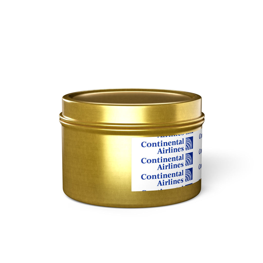 Continental Airlines Tin Candle