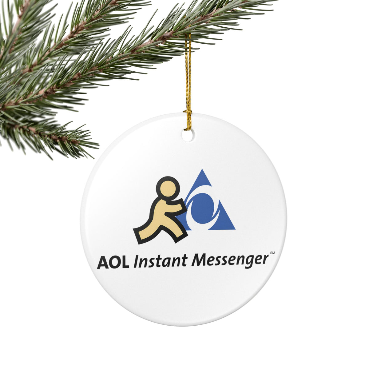 AOL Instant Messenger (AIM) Ceramic Ornament
