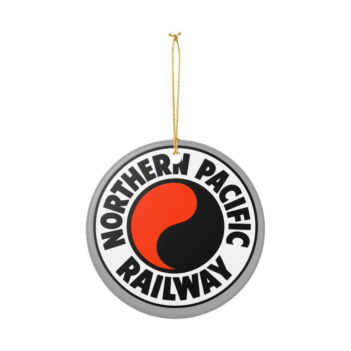 Northern Pacific Railway Ceramic Ornament