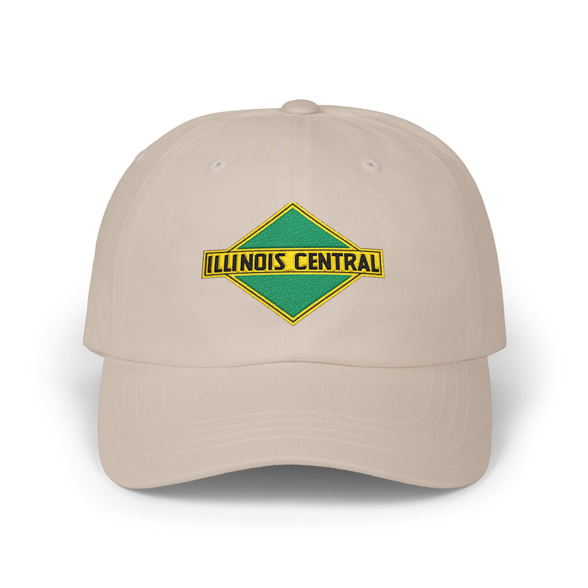 Illinois Central Railroad Embroidered Dad Cap Hat