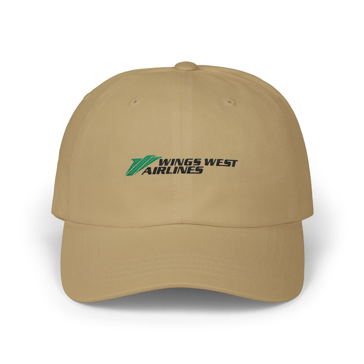 Wings West Airlines Embroidered Dad Cap Hat