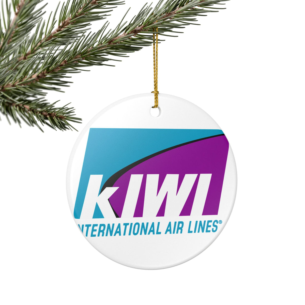 Kiwi International Air Lines Ceramic Ornament