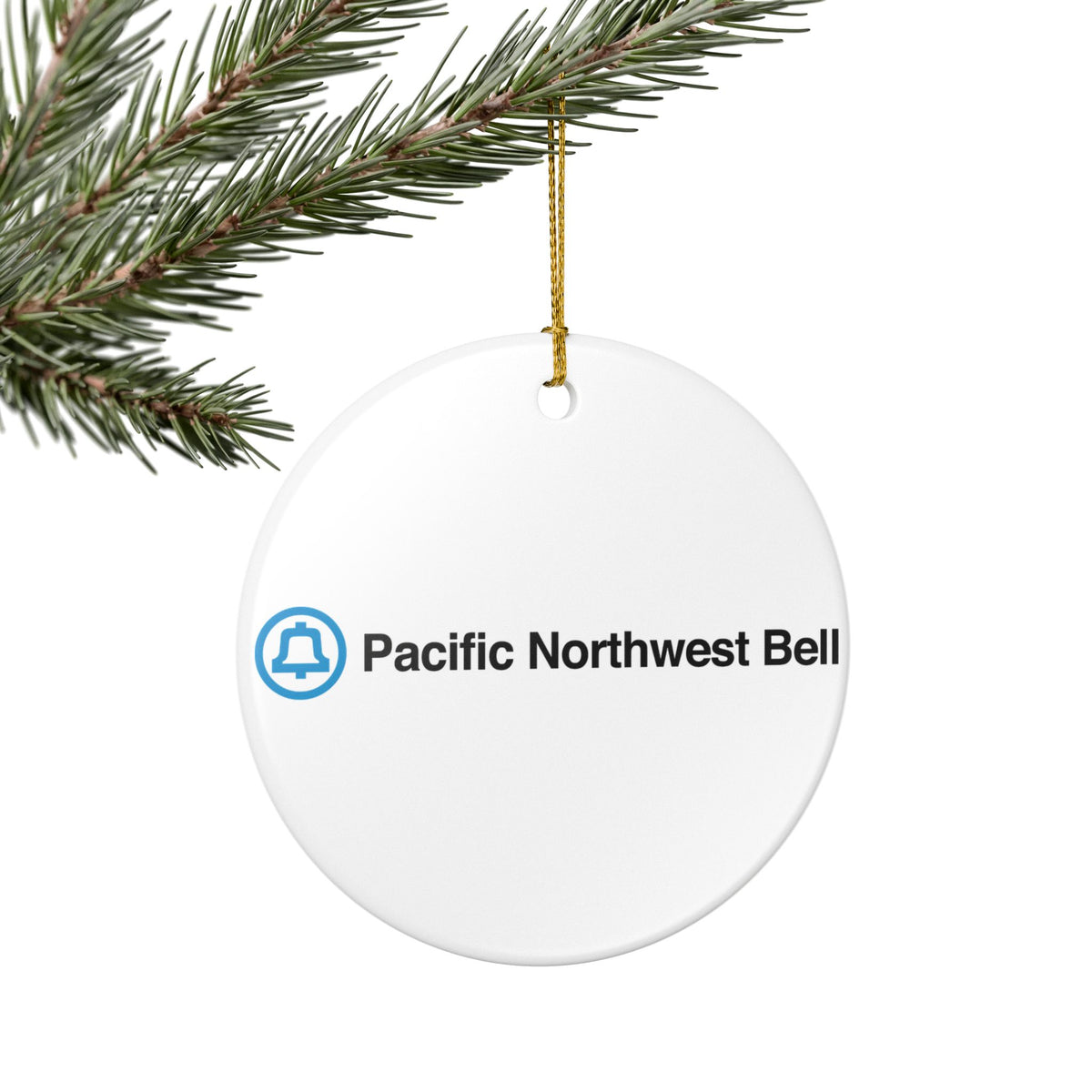 Pacific Northwest Bell Ceramic Ornament