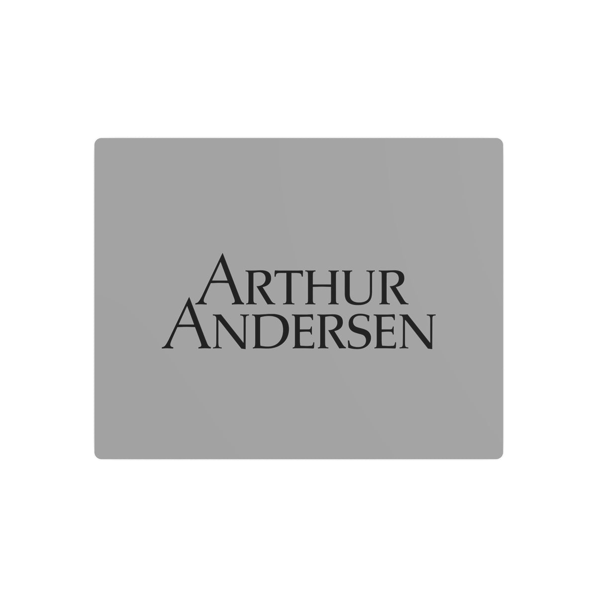 Arthur Andersen Metal Sign