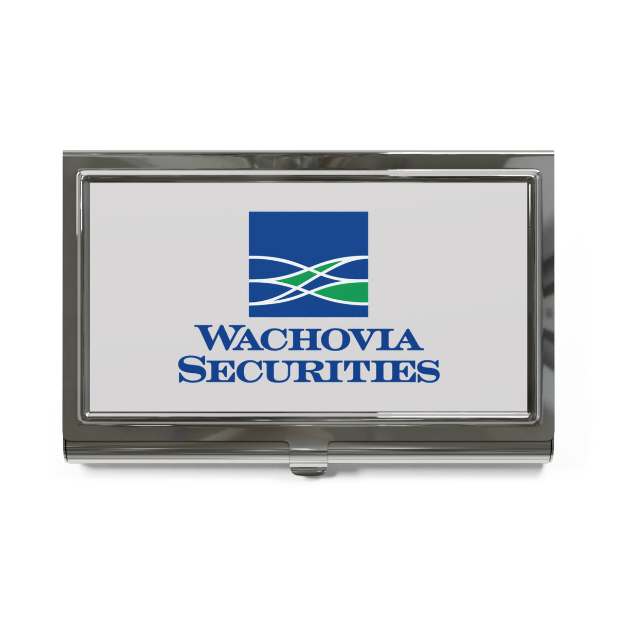 Wachovia Securities Metal Business Card Holder