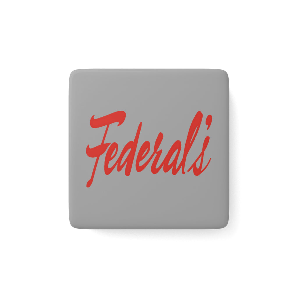 Federal's Square Porcelain Fridge Magnet