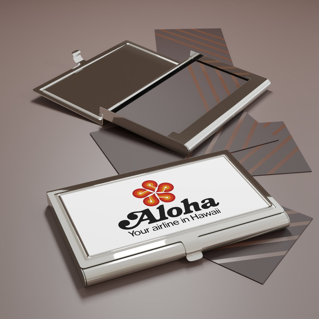Aloha Airlines Metal Business Card Holder