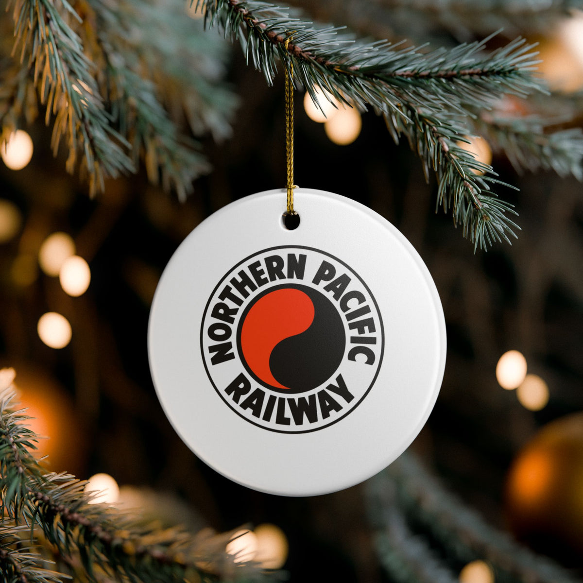 Northern Pacific Railway Ceramic Ornament