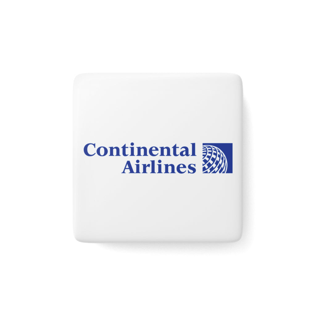 Continental Airlines Square Porcelain Fridge Magnet