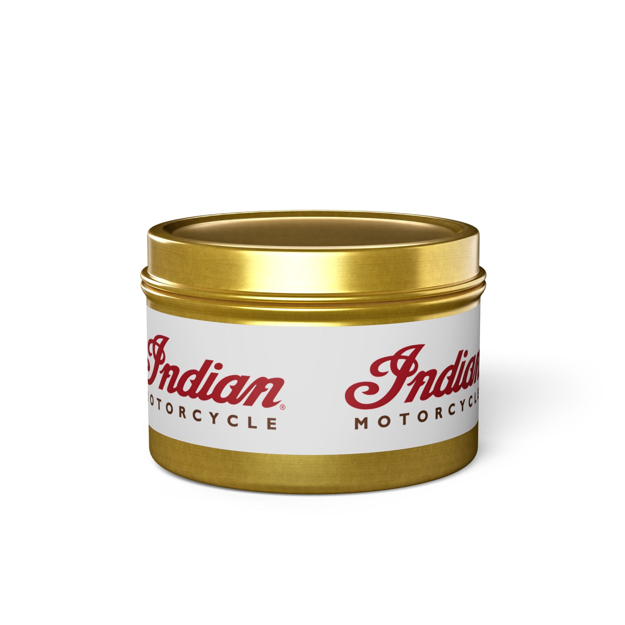 Indian Motorcycle Tin Candle