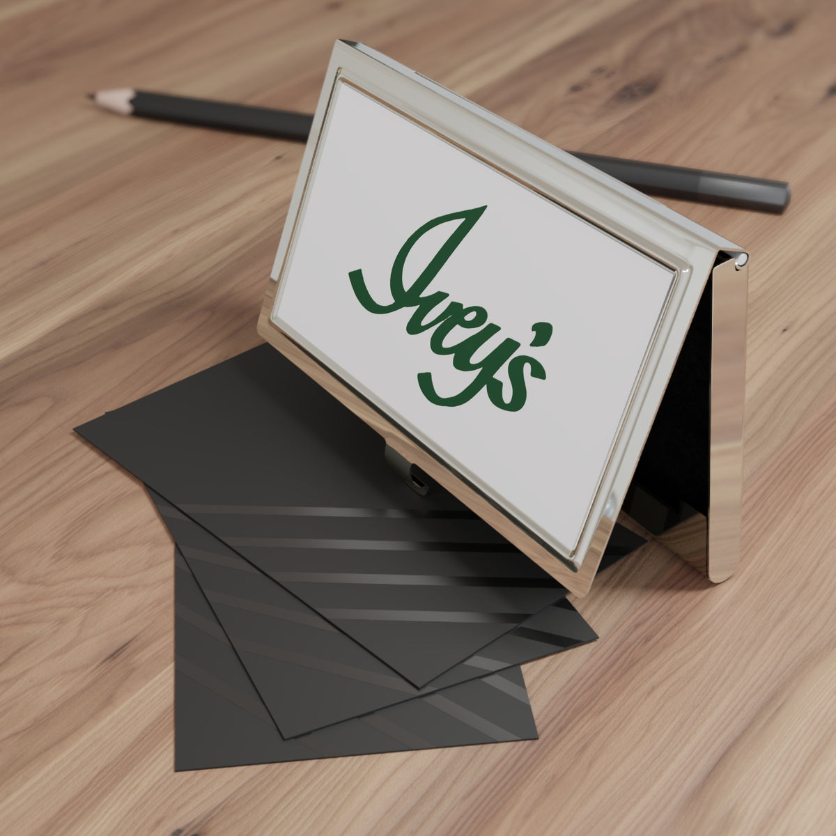 Ivey's Metal Business Card Holder