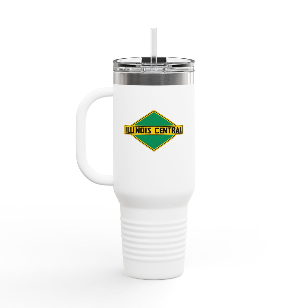 Illinois Central Railroad 40oz Insulated Travel Mug Stainless Tumbler