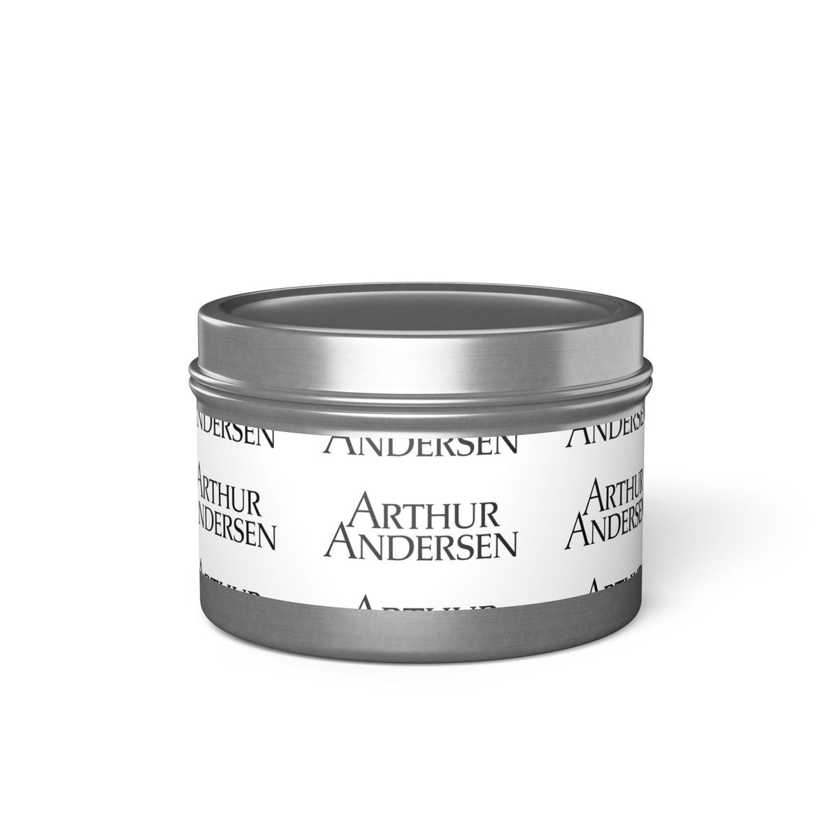 Arthur Andersen Tin Candle