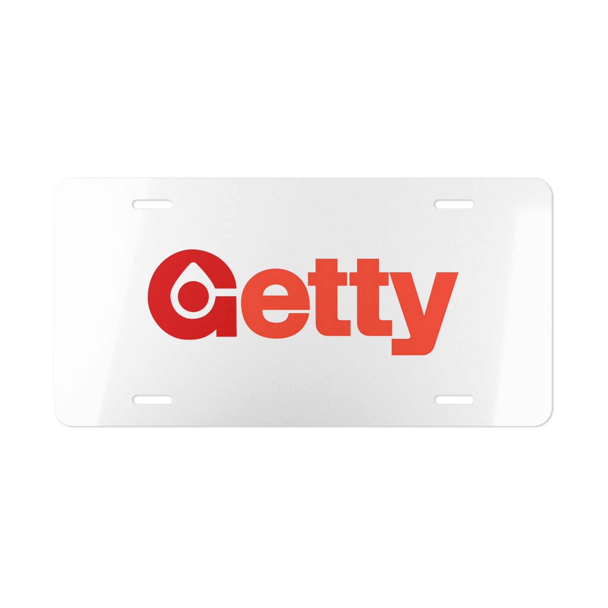 Getty Oil Vanity License Plate
