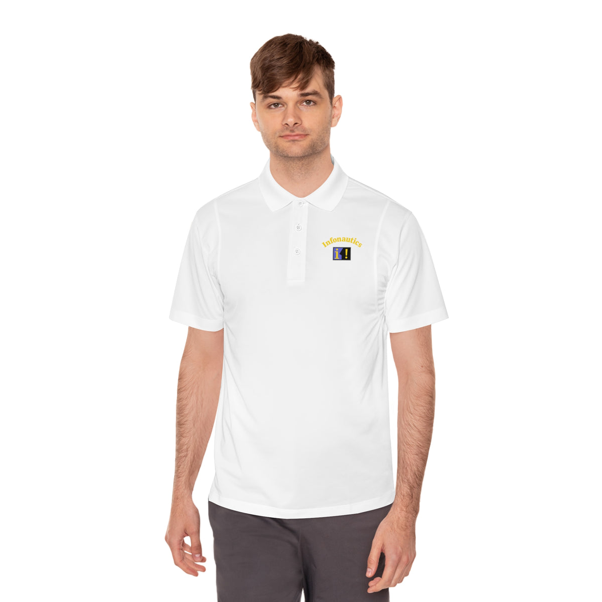 Infonautics Men's Sport Polo Shirt